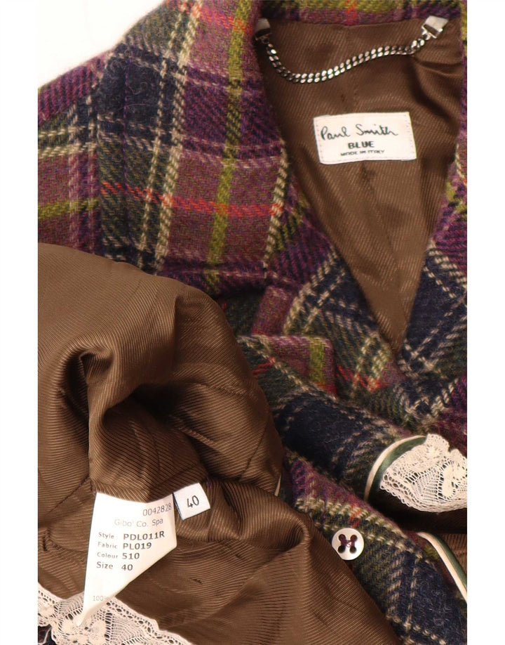 Paul Smith Chaqueta tipo blazer de 3 botones para mujer EU 40 Mediana Cuadros multicolor