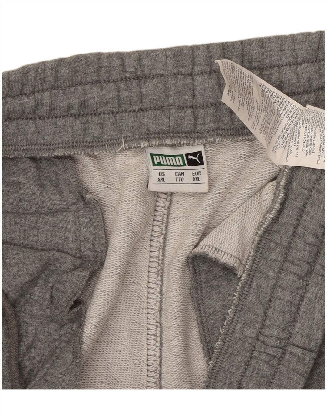 PUMA Pantalones de chándal para hombre Joggers 2XL Gris Algodón
