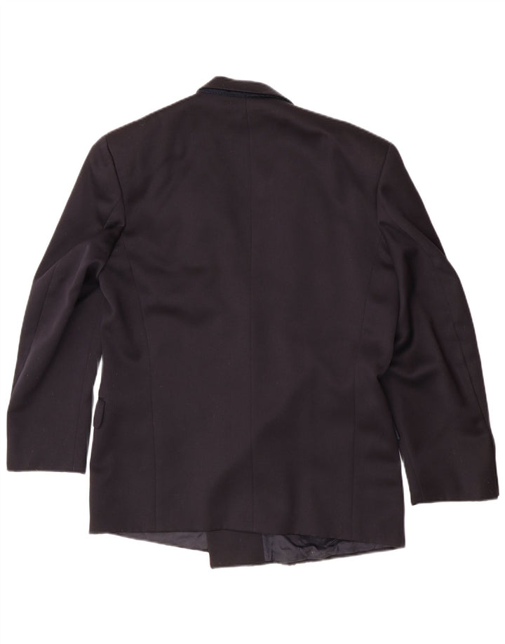 Hugo Boss Chaqueta tipo blazer con doble botonadura para hombre EU 48 Azul marino mediano