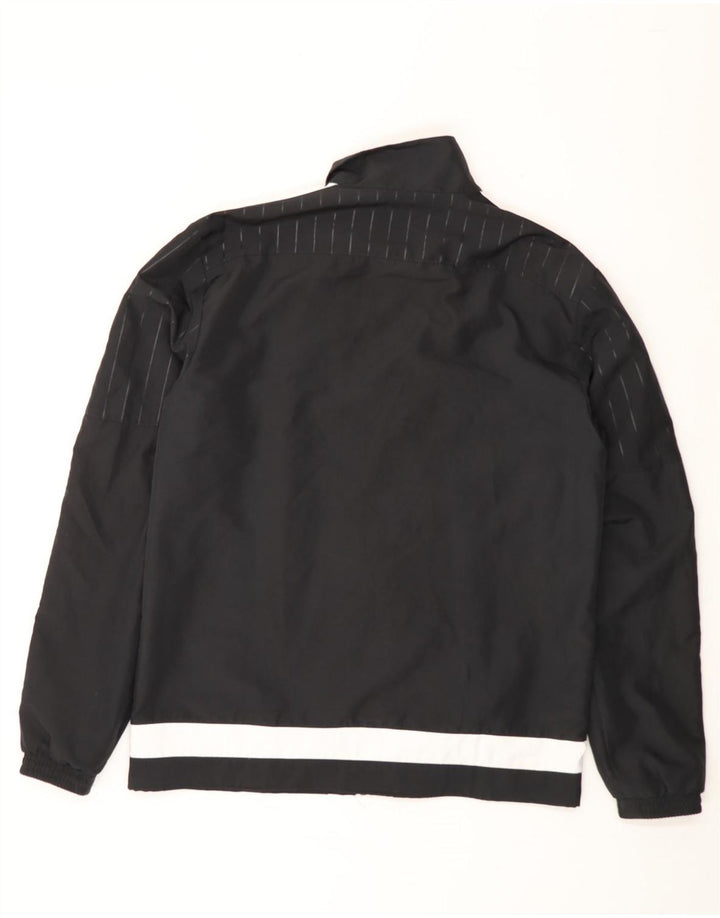 ADIDAS Hombre Chándal Top Chaqueta Pequeña Negro Colorblock Poliéster