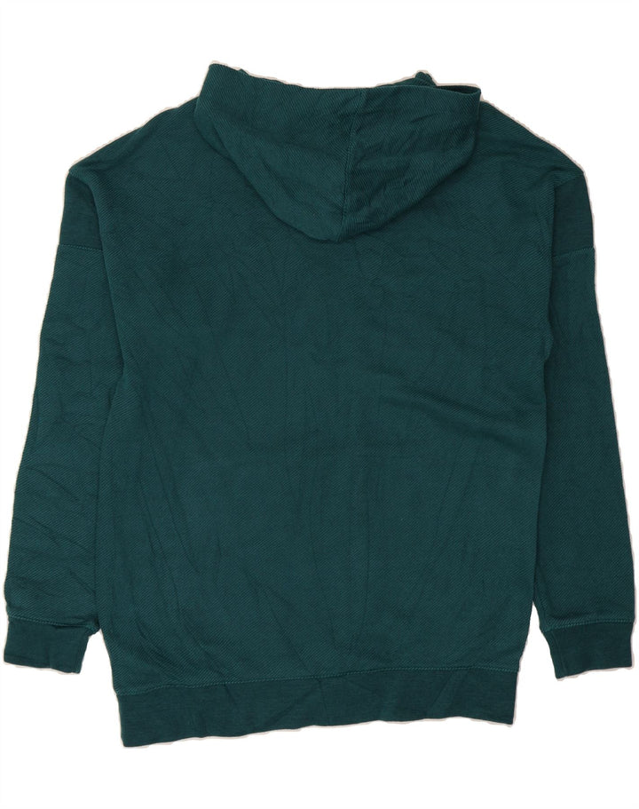 REEBOK Mens Graphic Hoodie Jumper Medium Green Cotton Vintage Reebok and Second-Hand Reebok from Messina Hembry 