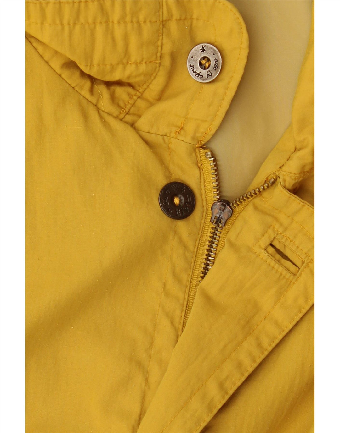 VINTAGE Chaqueta utilitaria para mujer IT 54 3XL Poliéster amarillo