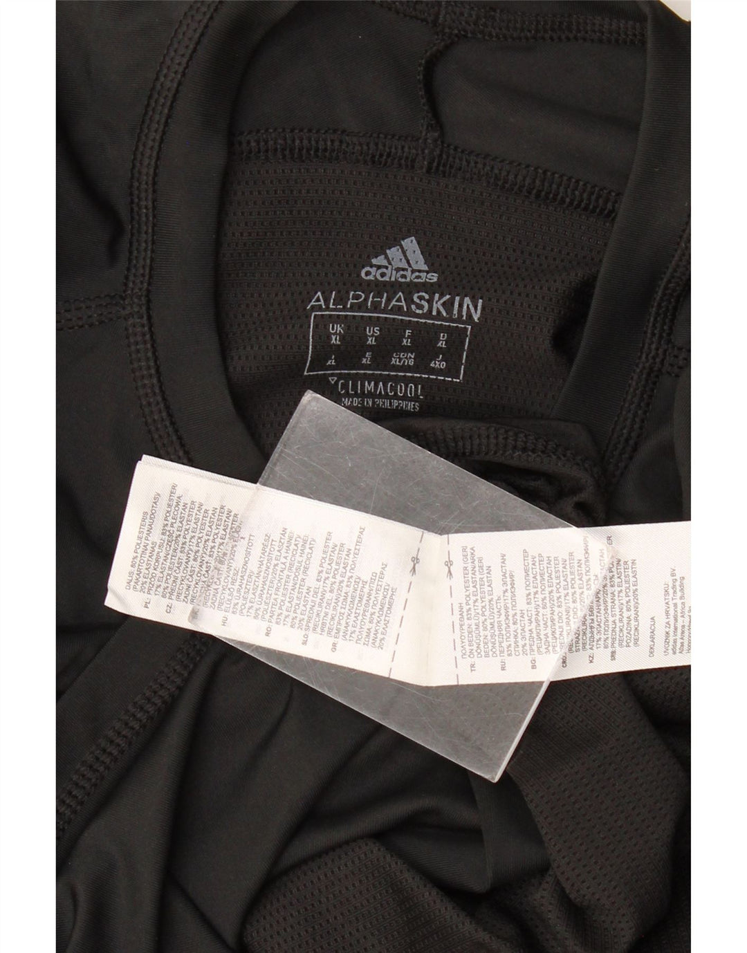 Adidas Mujer Climacool Top Manga Larga UK 40 XL Poliéster Negro