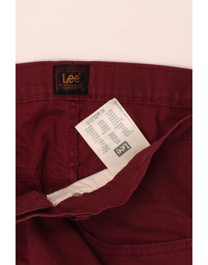 Lee Pantalones Cortos Casuales para Hombre W38 XL Algodón Granate