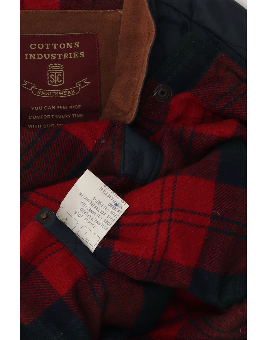Cotton's Industries Chaleco acolchado para hombre UK 38 Mediano Azul marino Poliamida