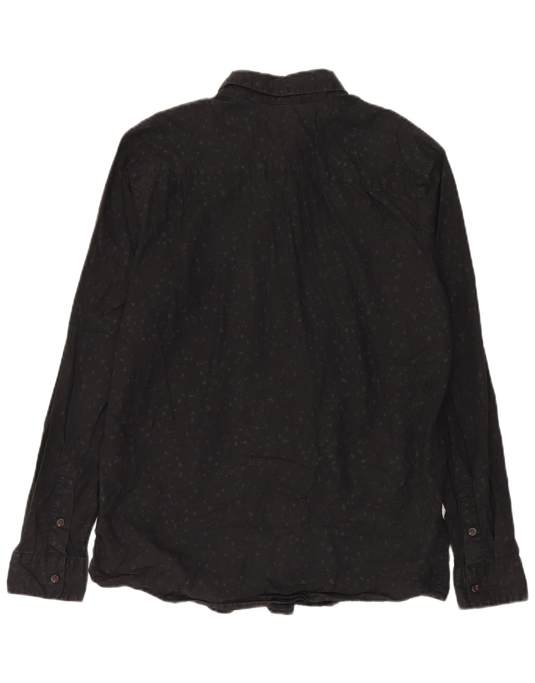Camisa Volcom Modern Fit de algodón con lunares negros grandes para hombre