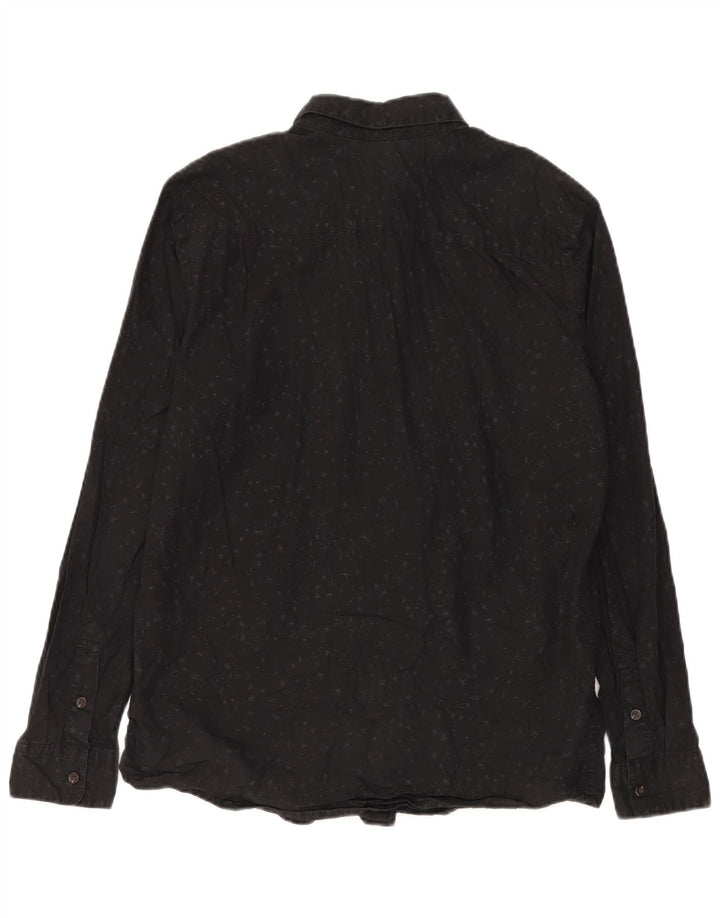 Camisa Volcom Modern Fit de algodón con lunares negros grandes para hombre