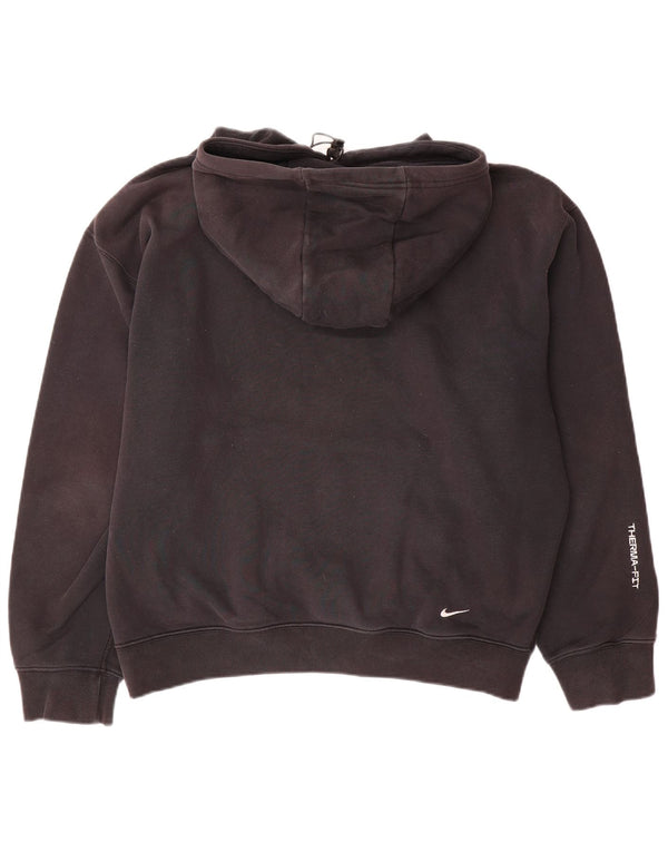 Adidas Hombre Therma-Fit Loose Fit Sudadera con capucha Jumper Medium Negro Algodón