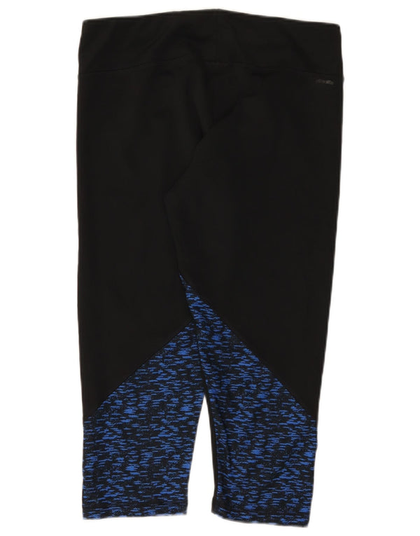 Adidas - Leggings capri Climalite para mujer, talla 16/18, talla grande, color negro
