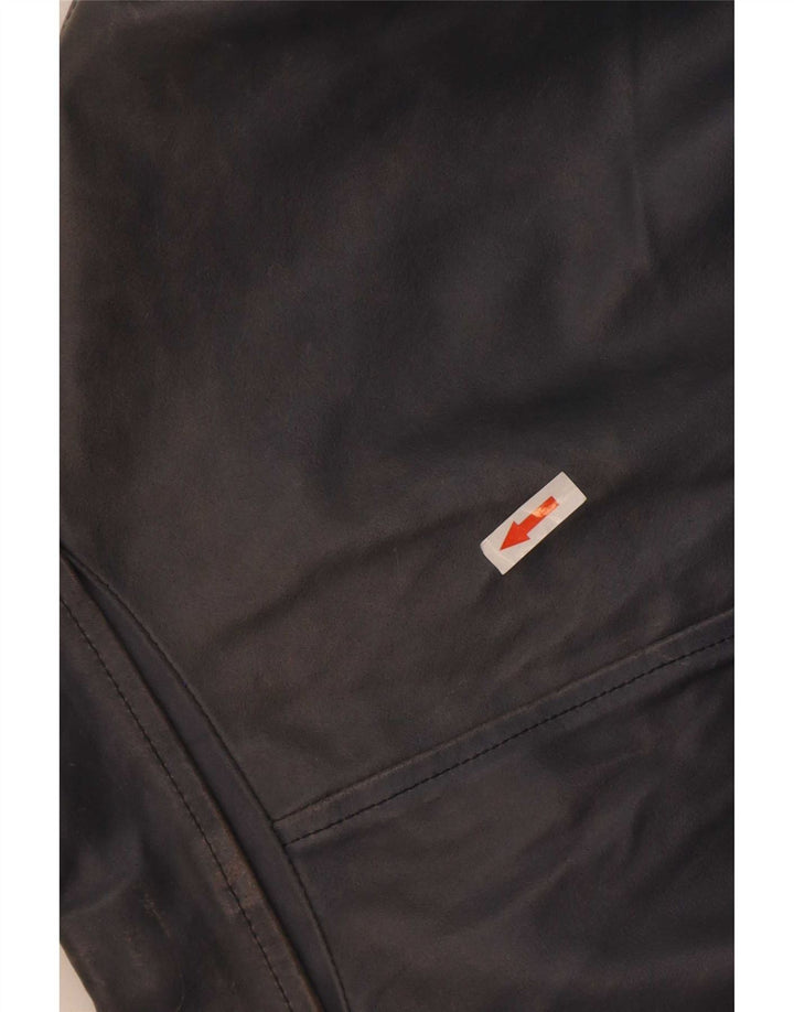 Kiros Chaqueta de cuero para hombre IT 52 XL Azul marino