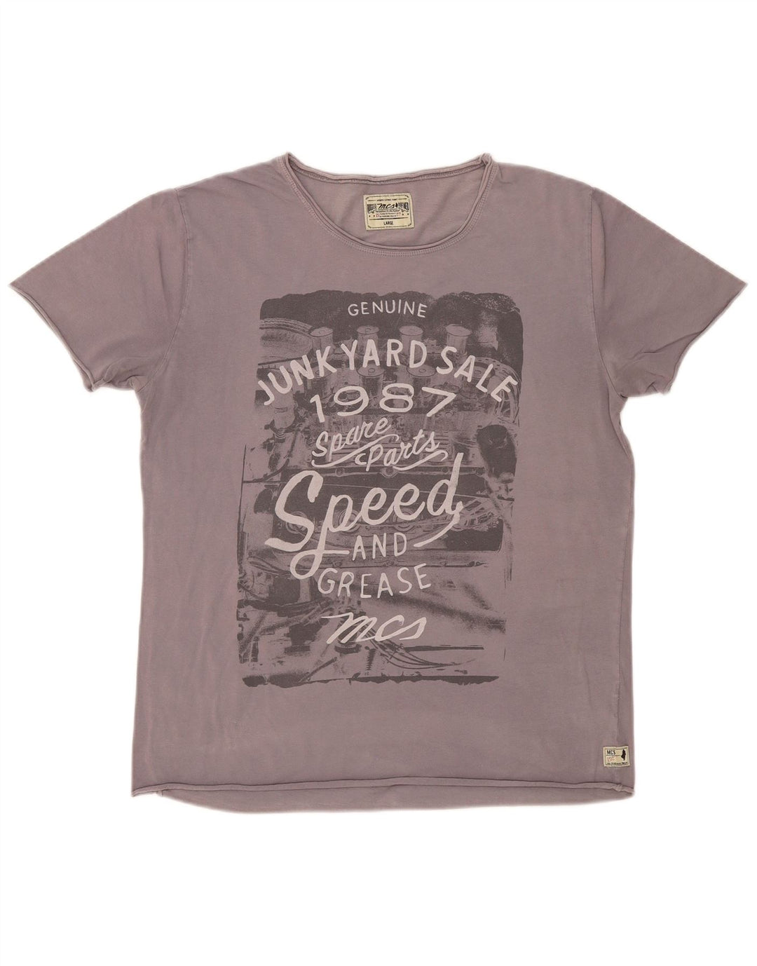 Marlboro Classics - Camiseta gráfica para hombre, talla grande, color gris