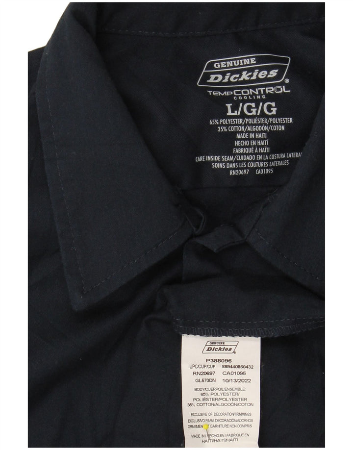 DICKIES Camisa genuina para hombre Grande Poliéster azul marino