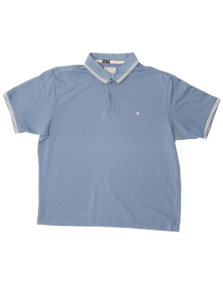 Champion Polo De Ajuste Fácil Para Hombre Grande Azul