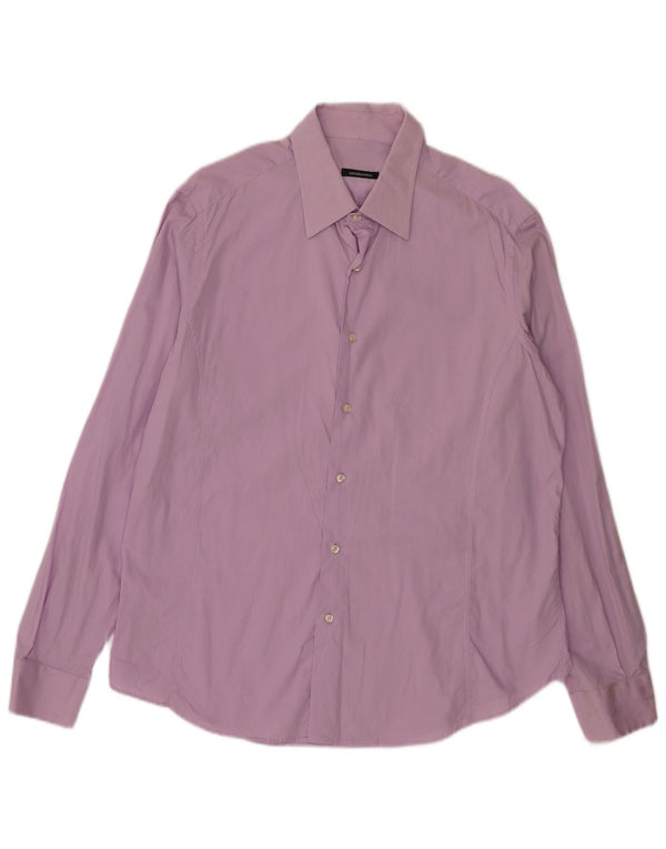 Camisa Roccobarocco Hombre XL Algodón Morado