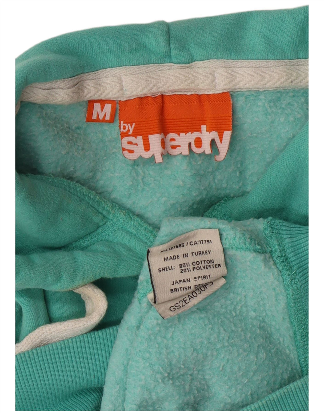 Superdry Jersey con capucha para mujer Reino Unido 40 Algodón turquesa mediano