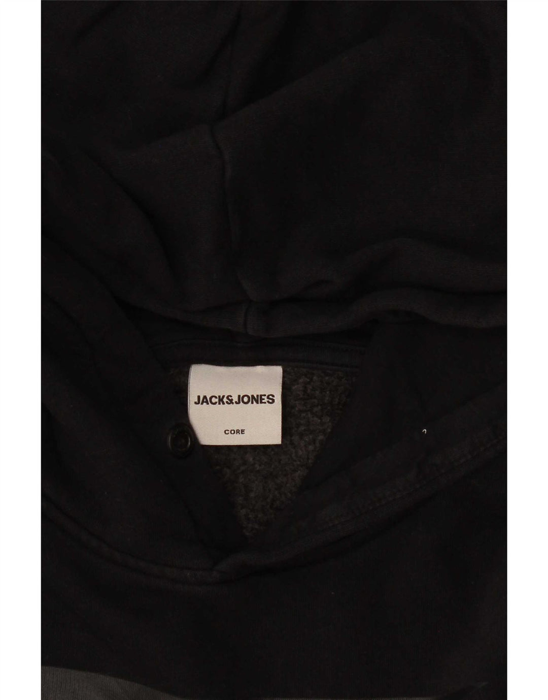 Jack & Jones Hombre Sudadera Con Capucha Gráfica Jersey Pequeño Negro