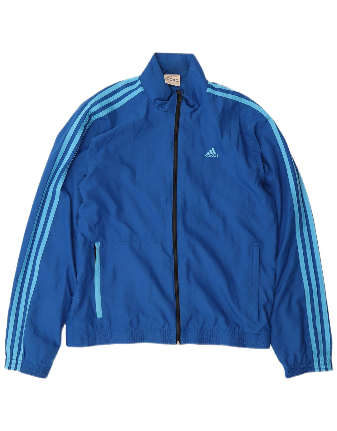 Adidas Hombre Chándal Top Chaqueta Pequeña Azul Poliéster