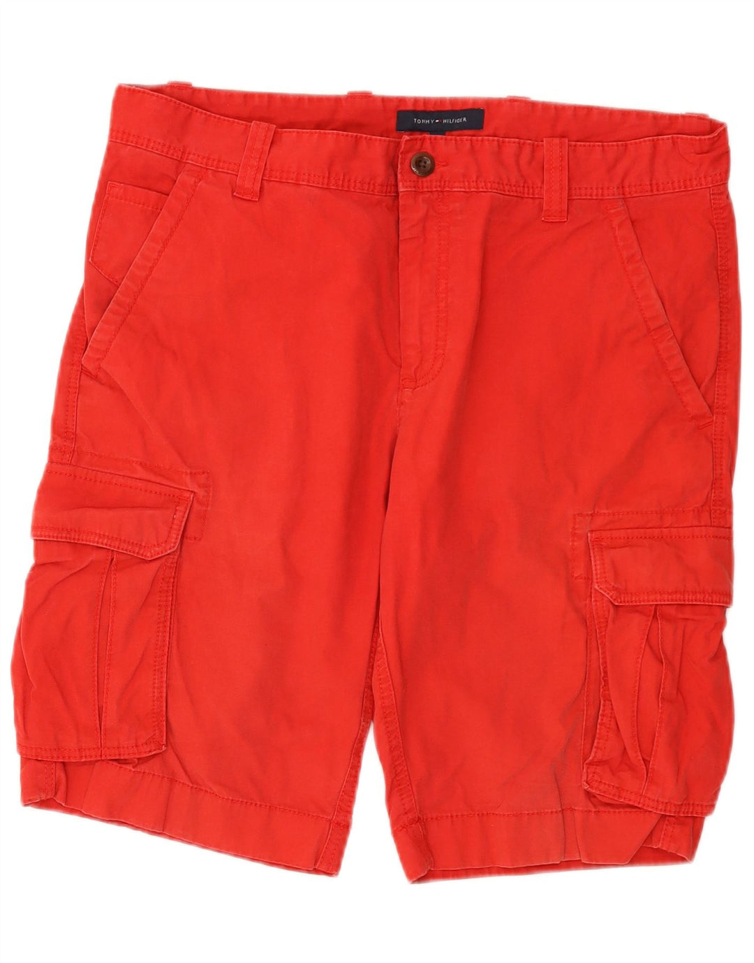 TOMMY HILFIGER Pantalones cortos cargo para hombre W36 Algodón rojo grande