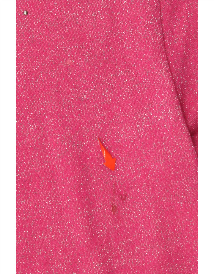 BENETTON Vestido Jersey para Niña 11-12 Años 2XL Rosa Algodón