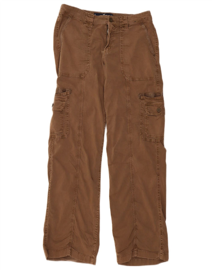 HOLLISTER Pantalones cargo holgados de cintura baja para mujer Small W26 L31 Marrón
