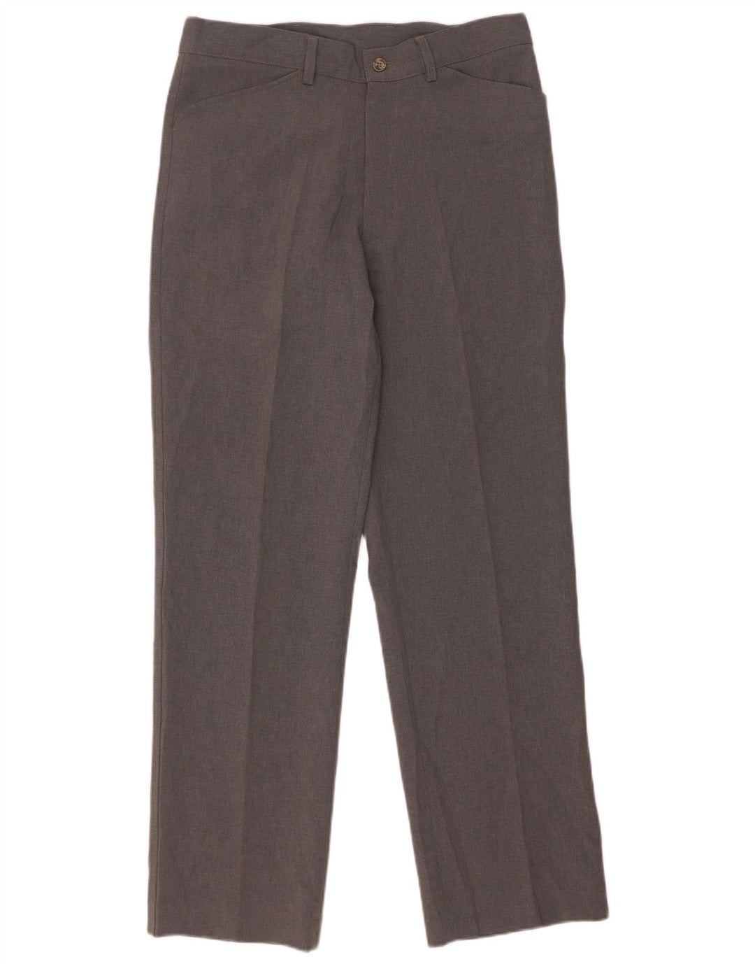 Farah Pantalones Casuales Rectos Para Hombre W32 L31 Poliéster Gris