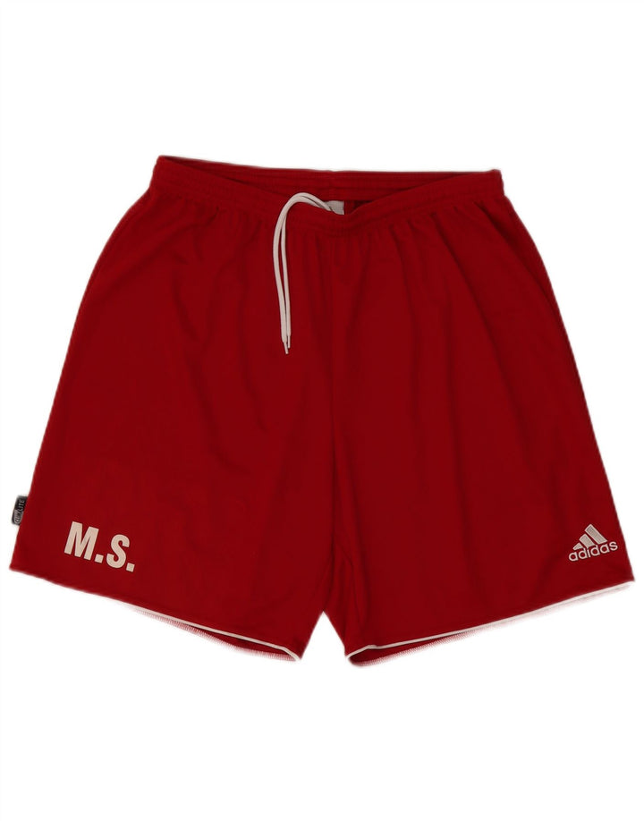 Adidas Pantalones cortos deportivos para hombre XL Rojo Poliéster