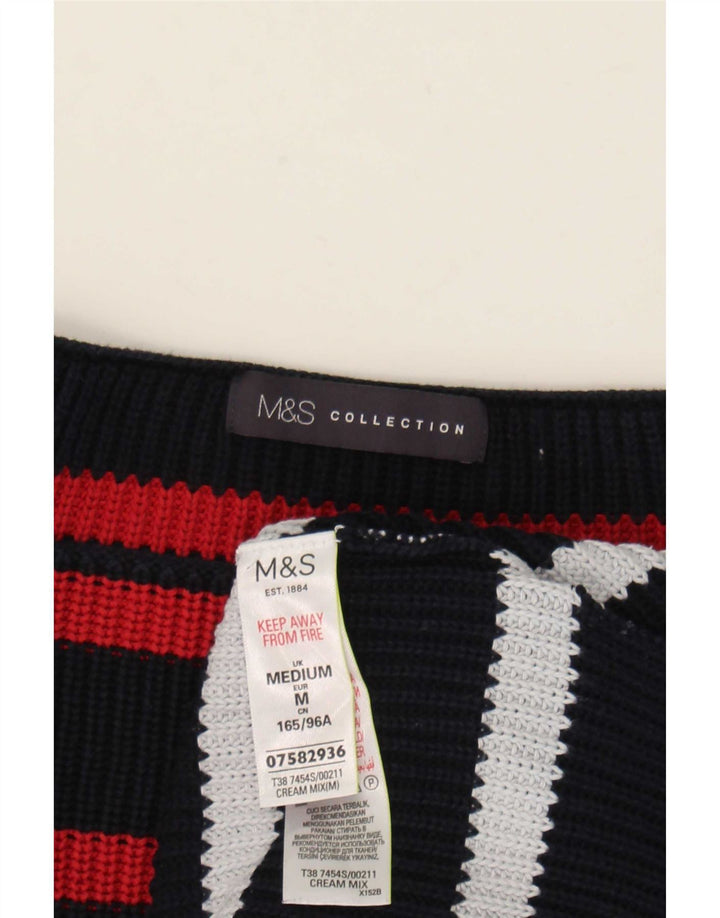 Marks & Spencer Jersey con cuello barco para mujer, talla 40, talla M, multicolor