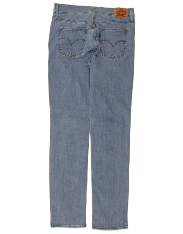 Levi's Mujer 314 Shaping Straight Jeans W28 L32 Algodón Azul