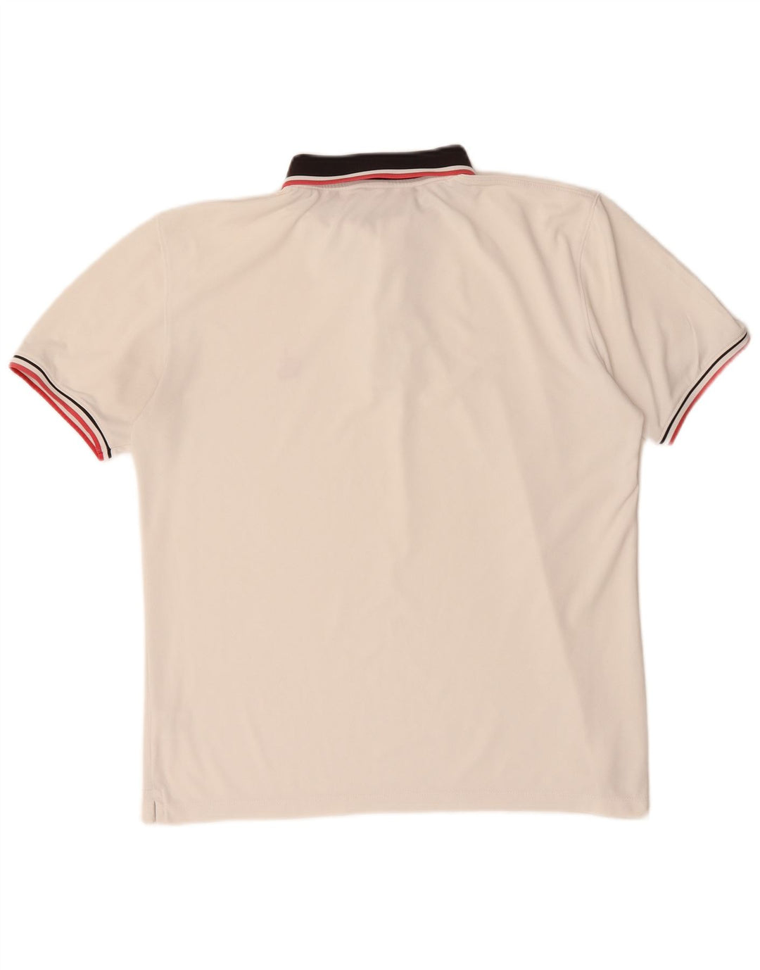 CALVIN KLEIN Polo de golf para hombre Grande Blanco Colorblock Poliéster