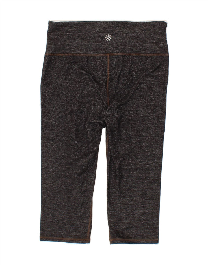 ATHLETA Womens Leggings UK 8 Small  Grey Flecked Nylon Vintage Athleta and Second-Hand Athleta from Messina Hembry 