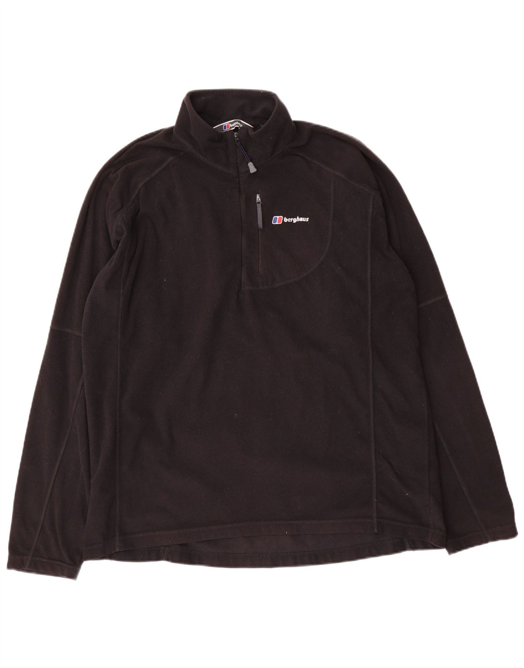 Berghaus Jersey Polar Hombre con Cremallera y Cuello XL Poliéster Negro