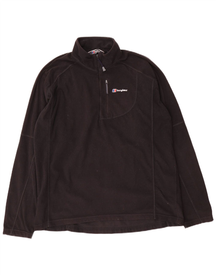 Berghaus Jersey Polar Hombre con Cremallera y Cuello XL Poliéster Negro