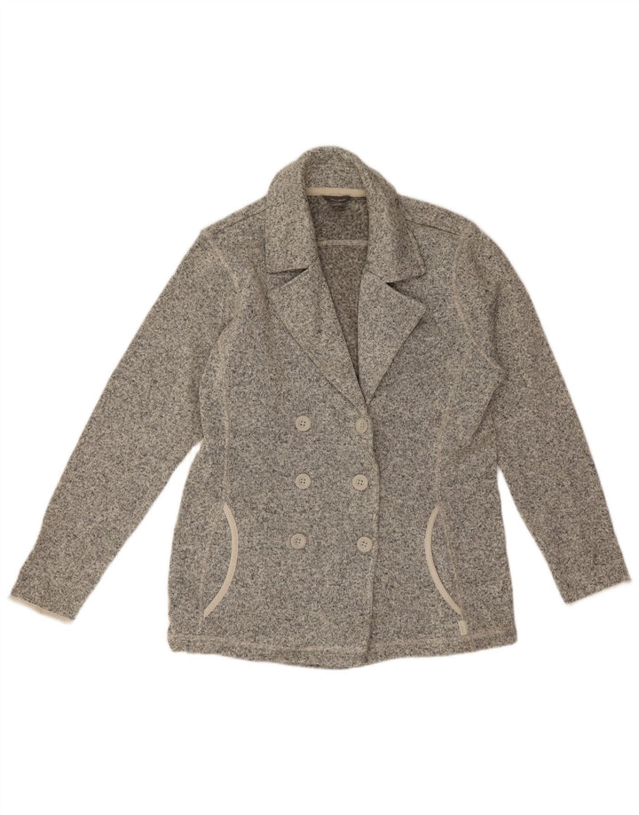 Eddie Bauer Chaqueta tipo blazer con doble botonadura para mujer Reino Unido 40 Grande Gris moteado
