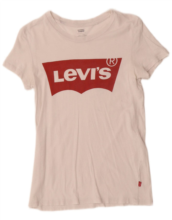 Levi's Camiseta Gráfica para Mujer Top UK 2 2XS Blanco