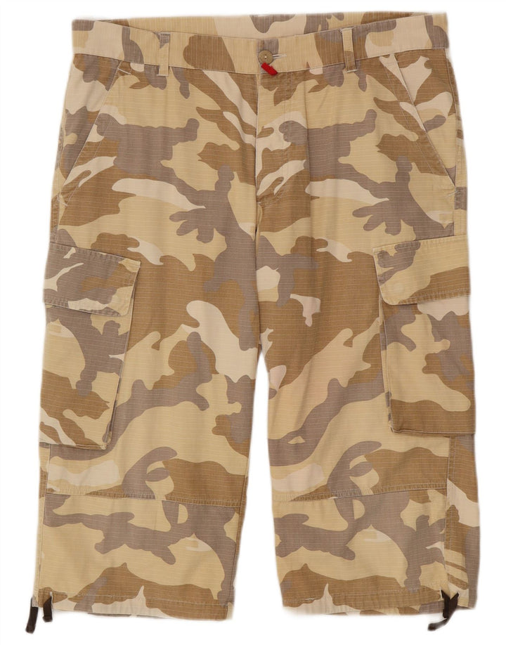 Mash Bermudas Cargo para Hombre W36 Camuflaje Beige Grande