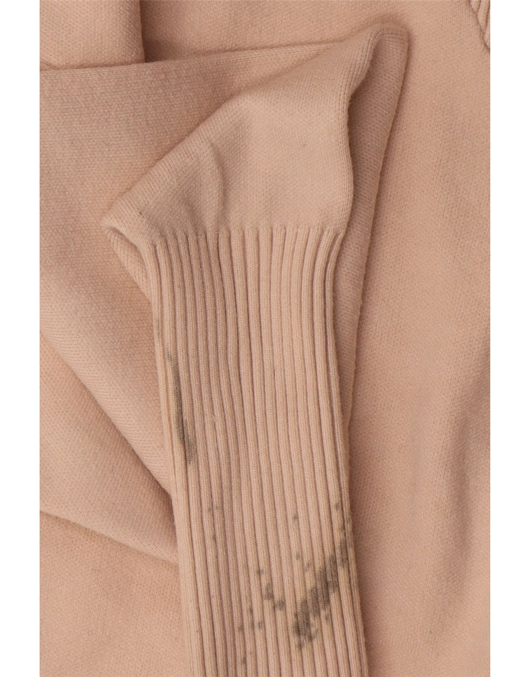 Zara Jersey extragrande con cuello y cremallera para mujer, talla 44, viscosa beige mediana