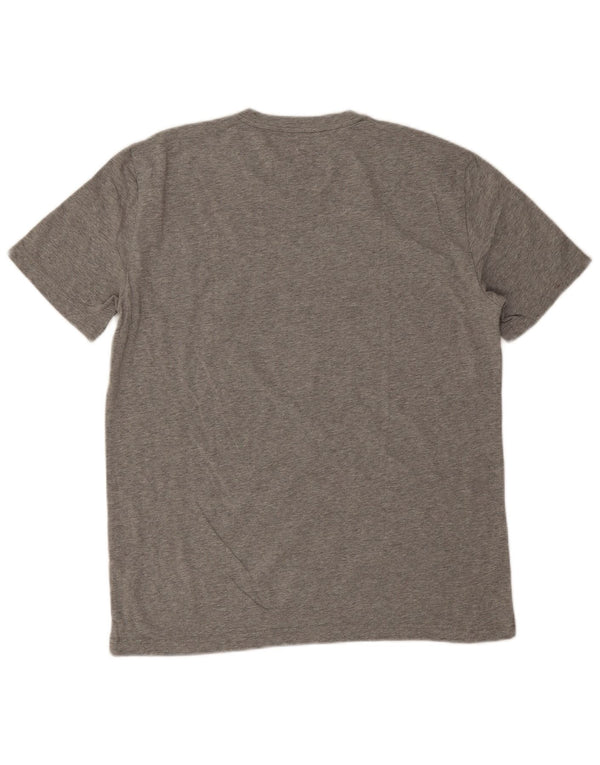 Emporio Armani Camiseta gráfica para hombre Top 2XL Gris moteado