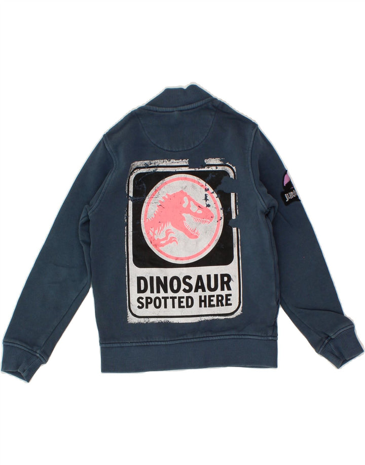 MARKS & SPENCER Girls Graphic Tracksuit Top Jacket 6-7 Years Navy Blue Vintage Marks & Spencer and Second-Hand Marks & Spencer from Messina Hembry 
