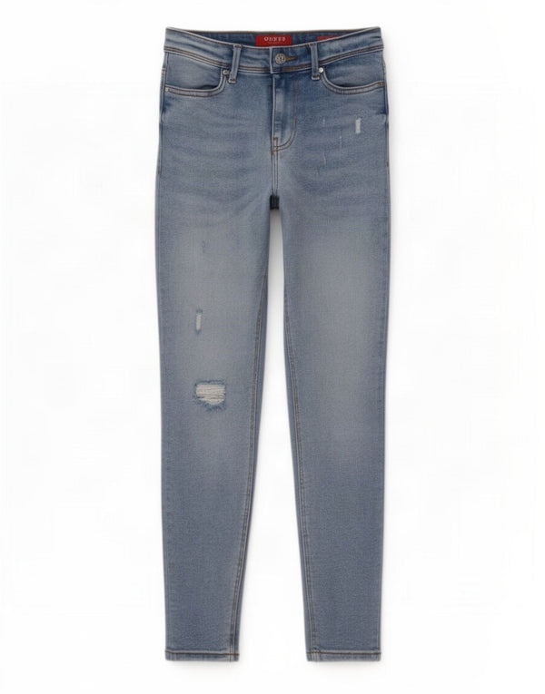 Guess Jeans Ajustados Desgastados Mujer W27 L27 Algodón Azul
