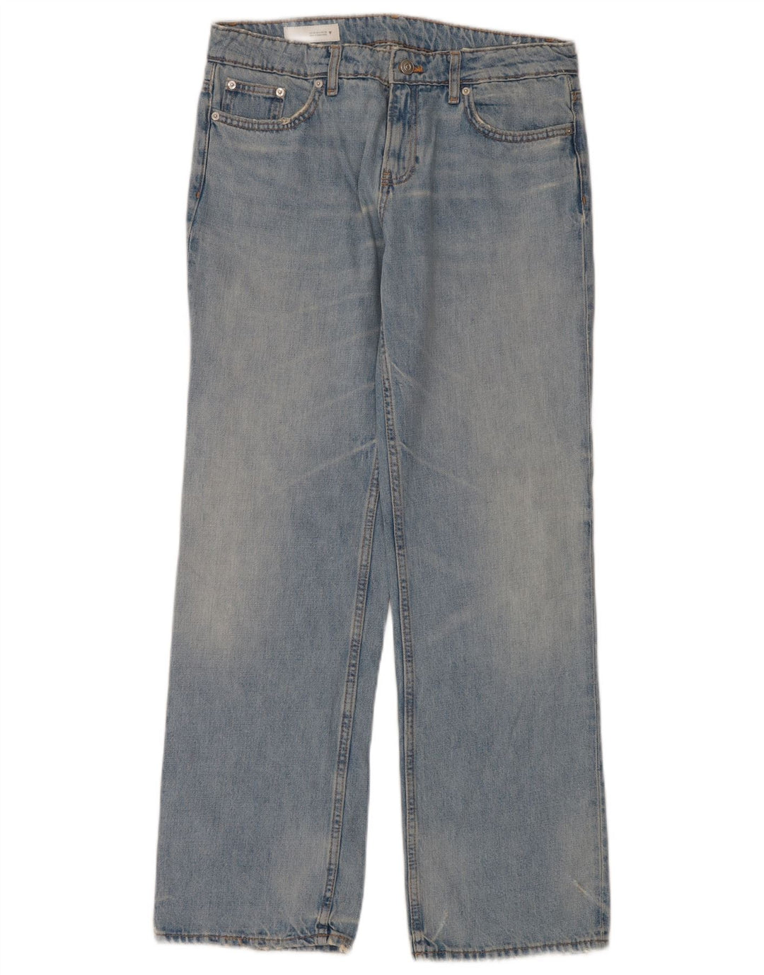 Zara Jeans Rectos Mujer EU 40 Medium W34 L34 Algodón Azul