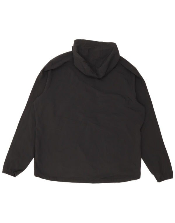 Nike Chaqueta impermeable con capucha para hombre UK 42 XL Poliéster negro