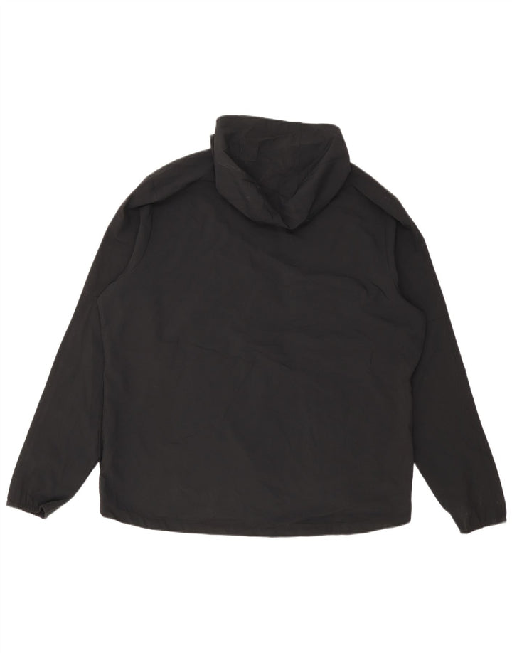Nike Chaqueta impermeable con capucha para hombre UK 42 XL Poliéster negro