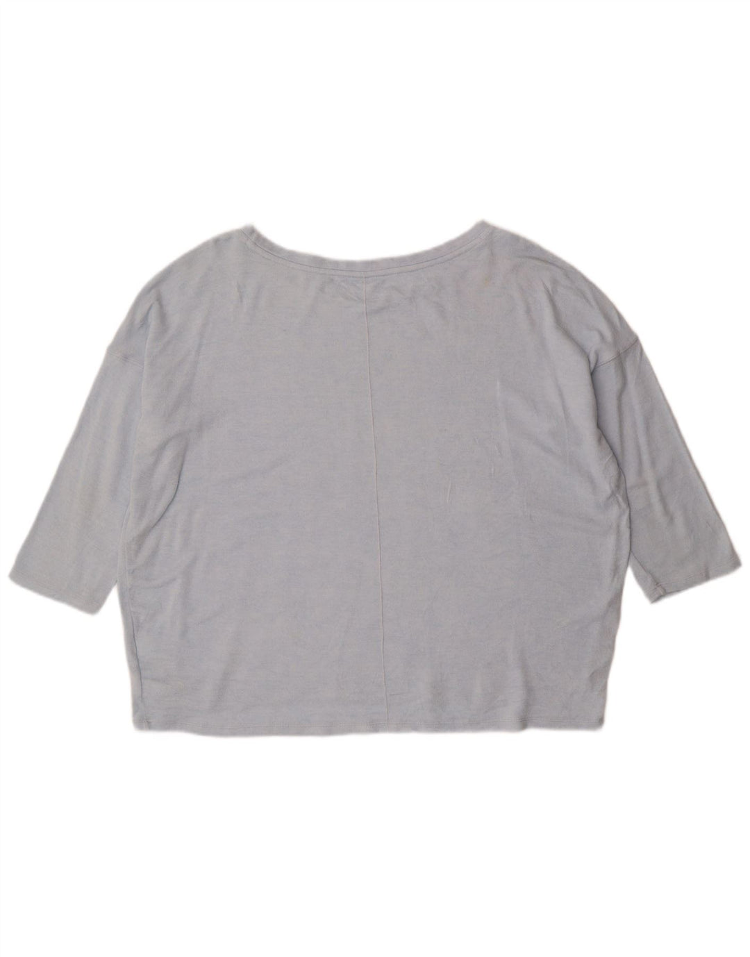 Calvin Klein Top extragrande para mujer, manga 3/4, UK 18 XL, viscosa azul