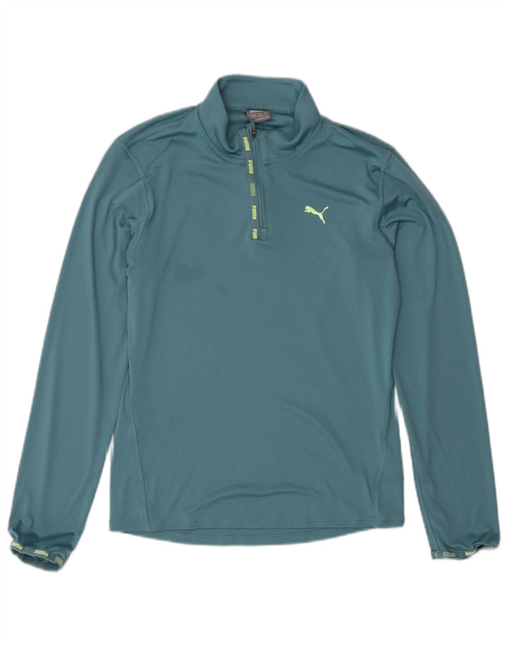 Puma Chándal con cremallera y cuello para niño 13-14 años Azul Poliéster