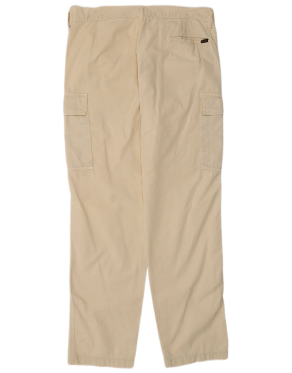 Pantalones cargo rectos para hombre Replay W34 L31 Algodón blanco roto