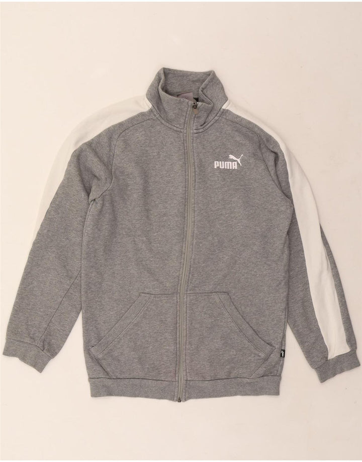 PUMA Chaqueta de chándal para hombre XS Algodón color block gris