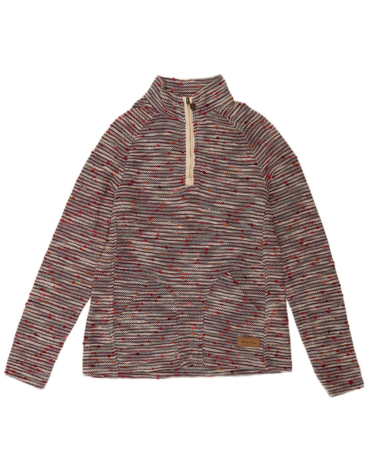 Weird Fish Suéter tipo jersey con cremallera para mujer, talla 40, talla M, multicolor