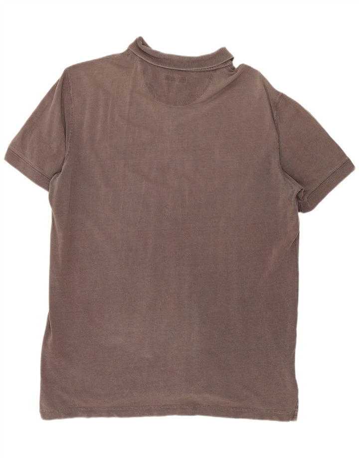 Polo Massimo Dutti Hombre Algodón Gris Medio
