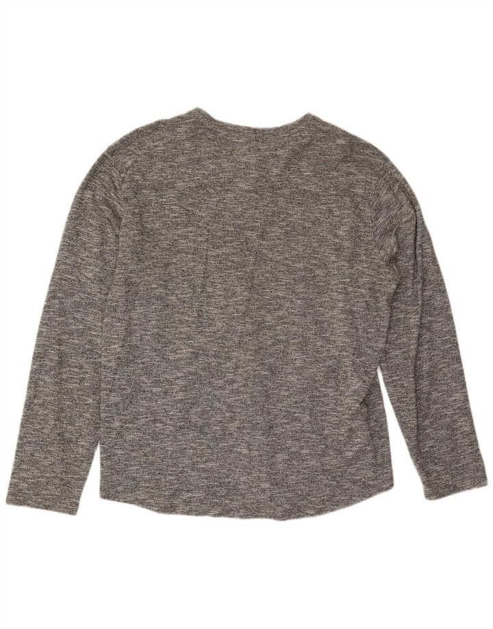 Camiseta Volcom de manga larga para hombre XL de algodón moteado gris
