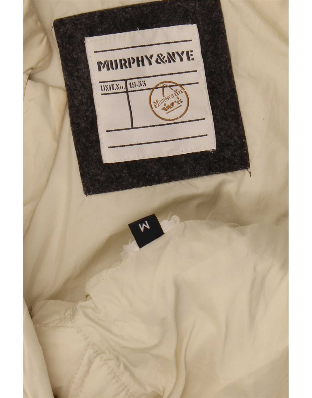 Murphy & Nye Chaqueta acolchada para mujer Reino Unido 14 Mediano Blanco